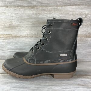 G.H. Bass Mens Mallard Waterproof Lace Up Rubber Gum Sole Duck Boots Size 8 M